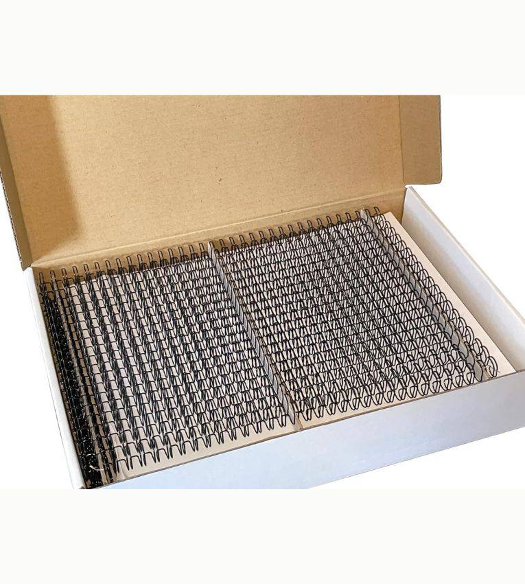 100 Spirales Reliure Métallique noires 11.1 pac